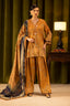 Unstitched Linen Muzlin 3 Piece Suit