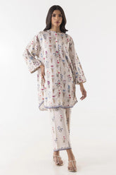 Stitched Blended Jacquard Printed Shirt + Culotte