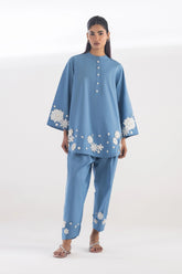 Stitched Embroidered Lawn Shirt + Shalwar