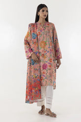 Stitched Multi Printed Shirt + Dupatta