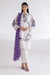Stitched Mahay Lawn Shirt + Dupatta