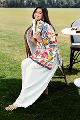 Stitched Blended Jacquard Printed Shirt