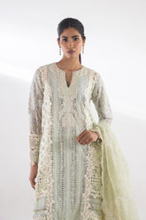 Stitched Embroidered Net Suit