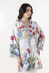 Stitched Blended Jacquard Printed Shirt