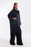 Stitched Dyed Satin Shirt + Culotte