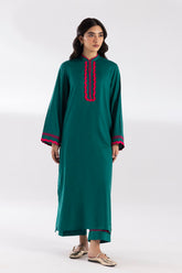 Stitched Dyed Linen Shirt + Culotte