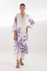 Stitched Printed Stripe Shirt + Culotte