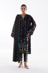 Stitched Linen Muzlin Suit