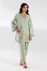 Stitched Embroidered Khaddar Shirt + Shalwar