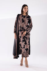 Stitched Embroidered Raw Silk Suit