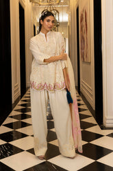 Stitched Embroidered Swiss Cotton Shirt + Shalwar