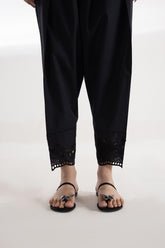 Stitched Embroidered Cambric Skinny Shalwar