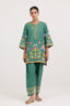 Stitched Embroidered Cotton Khaddar Shirt+ Shalwar