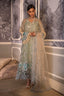 Unstitched 3 Piece Organza Suit