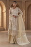 Stitched Beige Embroidered Shirt + Plazo + Dupatta