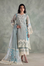 Stitched Khaddi Net Embroidered Suit