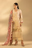 Unstitched Embroidered 3 Piece Muzlin Suit