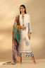 Unstitched Embroidered 3 Piece Muzlin Suit