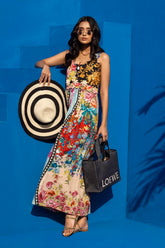 Stitched Printed Resort Short Dress