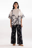 Stitched Printed Linen Shirt + Culotte