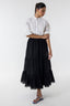 Stitched Black Skirt