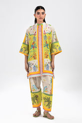 Stitched Printed Cambric Shirt + Skinny Shalwar