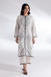 Stitched Lawn Embroidered Shirt + Culotte