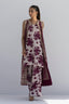 Stitched Luxury Raw Silk Front Open Jacket + Bottom