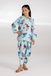 Stitched KIds Linen Shirt + Shalwar