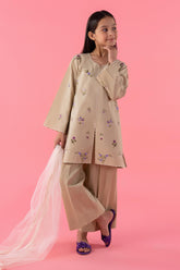 Stitched Kids Embroidered Lawn Suit