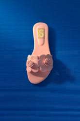 Kids Pink Floral Flats