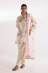 Stitched Luxury Lawn Suit