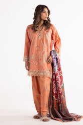 Stitched Luxury Lawn Suit