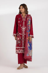 Stitched Luxury Lawn Suit