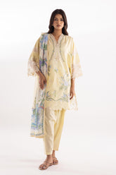 Stitched Luxury Lawn Suit