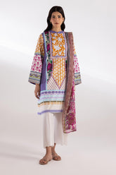 Stitched Mahay Lawn Suit