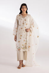 Stitched Muzlin Lawn Suit