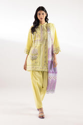 Stitched Muzlin Lawn Suit