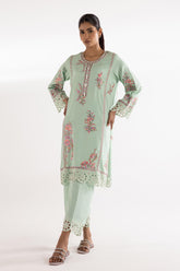 Stitched Embroidered Jacquard Set