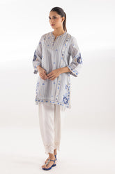 Stitched Embroidered Chambray Shirt