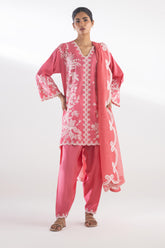 Stitched Embroidered Shirt + Bottom