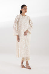 Stitched Embroidered Slub Shirt + Dupatta