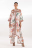 Stitched Printed Satin Shirt + Boot Pants