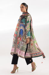 Stitched Satin Printed Shirt + Dupatta