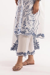 Stitched Lawn Embroidered Culotte