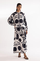 Stitched Printed Cambric Shirt + Skirt
