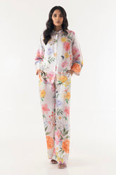 Stitched Satin Shirt + Bottom