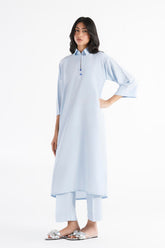 Stitched Linen Shirt+Culotte