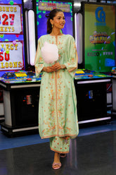 Stitched Printed Linen Shirt + Culotte