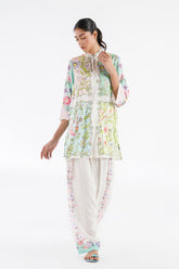 Stitched Printed Linen Shirt + Shalwar
